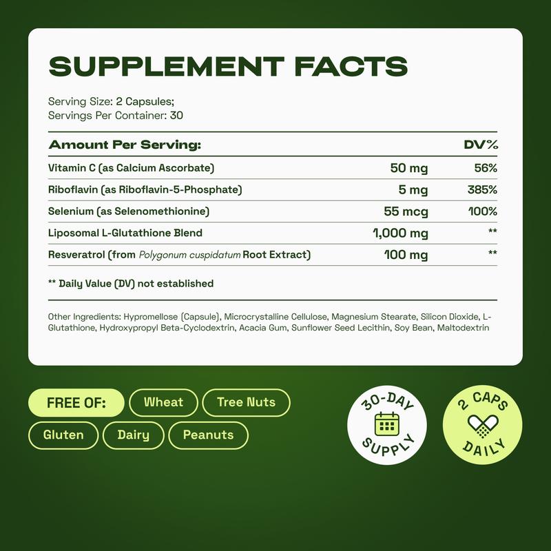 Liposomal Glutathione Complex | Antioxidant & Cellular Health Support
