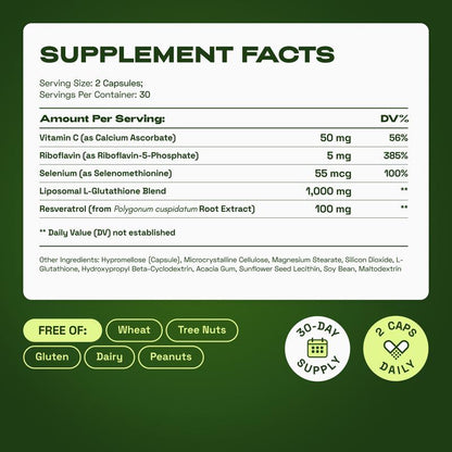 Liposomal Glutathione Complex | Antioxidant & Cellular Health Support